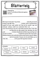 Vorschau - Unterrichtsreihen - Blätterteig Lückentext mit Wortspeicher Hörverstehen und Suchsel - Seite 1