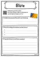 Vorschau - Unterrichtsreihen - Blüte Lückentext mit Wortspeicher Hörverstehen und Suchsel - Seite 3