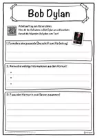 Vorschau - Unterrichtsreihen - Bob Dylan Lückentext mit Wortspeicher Hörverstehen und Suchsel - Seite 3