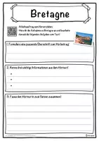 Vorschau - Unterrichtsreihen - Bretagne Lückentext mit Wortspeicher Hörverstehen und Suchsel - Seite 3