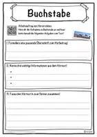 Vorschau - Unterrichtsreihen - Buchstabe Lückentext mit Wortspeicher Hörverstehen und Suchsel - Seite 3