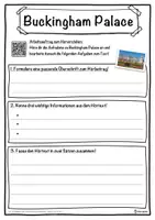 Vorschau - Unterrichtsreihen - Buckingham Palace Lückentext mit Wortspeicher Hörverstehen und Suchsel - Seite 3