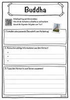Vorschau - Unterrichtsreihen - Buddha Lückentext mit Wortspeicher Hörverstehen und Suchsel - Seite 3