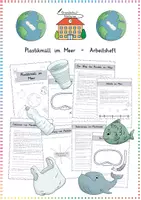 Vorschau - Arbeitsblätter - Plastikmüll im Meer / Earth Day: Arbeitsheft (Lesetexte) - Sachunterricht - Kl. 3/4 - Deckblatt