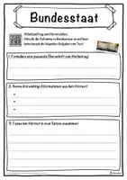 Vorschau - Unterrichtsreihen - Bundesstaat Lückentext mit Wortspeicher Hörverstehen und Suchsel - Seite 3