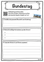 Vorschau - Unterrichtsreihen - Bundestag Lückentext mit Wortspeicher Hörverstehen und Suchsel - Seite 3