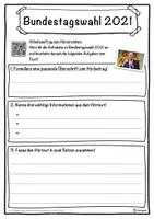 Vorschau - Unterrichtsreihen - Bundestagswahl 2021 Lückentext mit Wortspeicher Hörverstehen und Suchsel - Seite 3