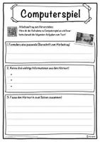 Vorschau - Unterrichtsreihen - Computerspiel Lückentext mit Wortspeicher Hörverstehen und Suchsel - Seite 3