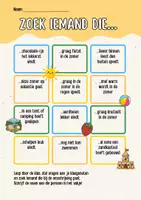 Voorbeeld - Zomerbingo Zoek iemand die… | Spreekvaardigheid Groep 2-5 - Pagina 2
