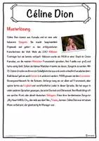 Vorschau - Unterrichtsreihen - Céline Dion Lückentext mit Wortspeicher Hörverstehen und Suchsel - Seite 2