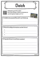 Vorschau - Unterrichtsreihen - Deich Lückentext mit Wortspeicher Hörverstehen und Suchsel - Seite 3