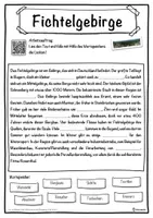 Vorschau - Unterrichtsreihen - Fichtelgebirge Lückentext mit Wortspeicher Hörverstehen und Suchsel - Seite 1