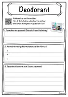Vorschau - Unterrichtsreihen - Deodorant Lückentext mit Wortspeicher Hörverstehen und Suchsel - Seite 3