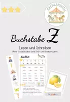Vorschau - Spiele - Buchstabe Z - lesen und schreiben - Deckblatt