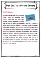 Vorschau - Unterrichtsreihen - Der Graf von Monte Christo Lückentext mit Wortspeicher Hörverstehen und Suchsel - Seite 2
