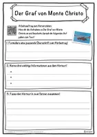 Vorschau - Unterrichtsreihen - Der Graf von Monte Christo Lückentext mit Wortspeicher Hörverstehen und Suchsel - Seite 3