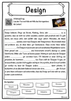 Vorschau - Unterrichtsreihen - Design Lückentext mit Wortspeicher Hörverstehen und Suchsel - Seite 1