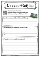 Vorschau - Unterrichtsreihen - Dessau-Roßlau Lückentext mit Wortspeicher Hörverstehen und Suchsel - Seite 3