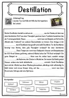 Vorschau - Unterrichtsreihen - Destillation Lückentext mit Wortspeicher Hörverstehen und Suchsel - Seite 1