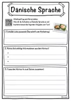 Vorschau - Unterrichtsreihen - Dänische Sprache Lückentext mit Wortspeicher Hörverstehen und Suchsel - Seite 3