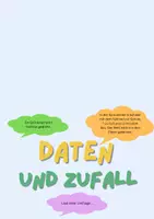 Vorschau - Arbeitsblätter - Materialpaket Daten und Zufall (alle wichtigen Definitionen + alltagsnahe Aufgaben) - Deckblatt