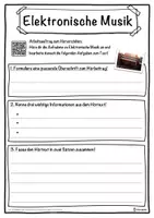 Vorschau - Unterrichtsreihen - Elektronische Musik Lückentext mit Wortspeicher Hörverstehen und Suchsel - Seite 3
