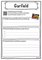 Vorschau - Unterrichtsreihen - Garfield Lückentext mit Wortspeicher Hörverstehen und Suchsel - Seite 3