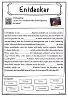 Vorschau - Unterrichtsreihen - Entdecker Lückentext mit Wortspeicher Hörverstehen und Suchsel - Seite 1