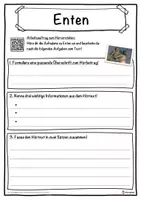 Vorschau - Unterrichtsreihen - Enten Lückentext mit Wortspeicher Hörverstehen und Suchsel - Seite 3