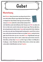 Vorschau - Unterrichtsreihen - Gebet Lückentext mit Wortspeicher Hörverstehen und Suchsel - Seite 2