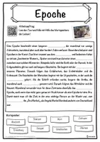 Vorschau - Unterrichtsreihen - Epoche Lückentext mit Wortspeicher Hörverstehen und Suchsel - Seite 1