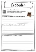 Vorschau - Unterrichtsreihen - Erdboden Lückentext mit Wortspeicher Hörverstehen und Suchsel - Seite 3