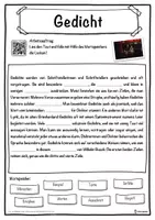 Vorschau - Unterrichtsreihen - Gedicht Lückentext mit Wortspeicher Hörverstehen und Suchsel - Seite 1