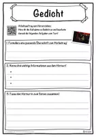 Vorschau - Unterrichtsreihen - Gedicht Lückentext mit Wortspeicher Hörverstehen und Suchsel - Seite 3