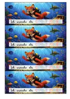 Vorschau - Mal- und Bastelvorlagen - Sommerferien - Wassereis Feriengruß - Fuchs Klasse - Seite 3
