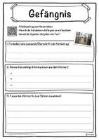 Vorschau - Unterrichtsreihen - Gefängnis Lückentext mit Wortspeicher Hörverstehen und Suchsel - Seite 3