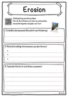 Vorschau - Unterrichtsreihen - Erosion Lückentext mit Wortspeicher Hörverstehen und Suchsel - Seite 3