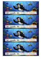 Vorschau - Mal- und Bastelvorlagen - Sommerferien - Wassereis Feriengruß - Pinguin Klasse - Seite 3