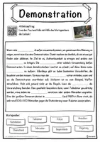 Vorschau - Unterrichtsreihen - Demonstration Lückentext mit Wortspeicher Hörverstehen und Suchsel - Seite 1