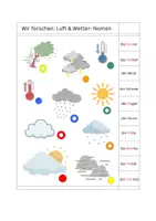 Vorschau - Spiele - Zuordnung Wetter DaZ – Adjektive & Nomen zuordnen | Wortschatz Wetter, Grundschule, 1.–2. Klasse, Selbstkontrolle - Seite 2