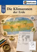 Vorschau - Arbeitsblätter - 🌍 Klimazonen der Erde – Freebie | Weltkarte einzeichnen | Erdkunde Klasse 5/6 - Deckblatt