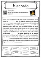 Vorschau - Unterrichtsreihen - Eldorado Lückentext mit Wortspeicher Hörverstehen und Suchsel - Seite 1