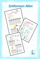 Vorschau - Arbeitsblätter - Zeitformen aktiv Latein - Deckblatt
