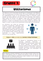 Vorschau - Arbeitsblätter - Moralmodelle Gruppenarbeit: Utilitarismus, Pflichtethik & Tugendethik - Seite 1