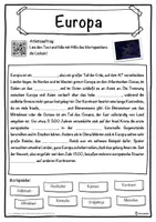 Vorschau - Unterrichtsreihen - Europa Lückentext mit Wortspeicher Hörverstehen und Suchsel - Seite 1