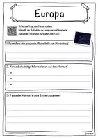 Vorschau - Unterrichtsreihen - Europa Lückentext mit Wortspeicher Hörverstehen und Suchsel - Seite 3