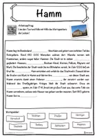 Vorschau - Unterrichtsreihen - Hamm Lückentext mit Wortspeicher Hörverstehen und Suchsel - Seite 1