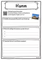 Vorschau - Unterrichtsreihen - Hamm Lückentext mit Wortspeicher Hörverstehen und Suchsel - Seite 3