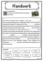 Vorschau - Unterrichtsreihen - Handwerk Lückentext mit Wortspeicher Hörverstehen und Suchsel - Seite 1