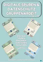 Vorschau - Stundenentwürfe - Digitale Spuren & Datenschutz – Gruppenarbeit Jg 7-10 - Deckblatt